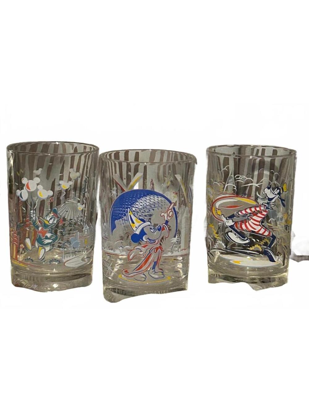 Vintage 1996 McDonald’s Glasses Celebrating Disney World's 25th Anniversary